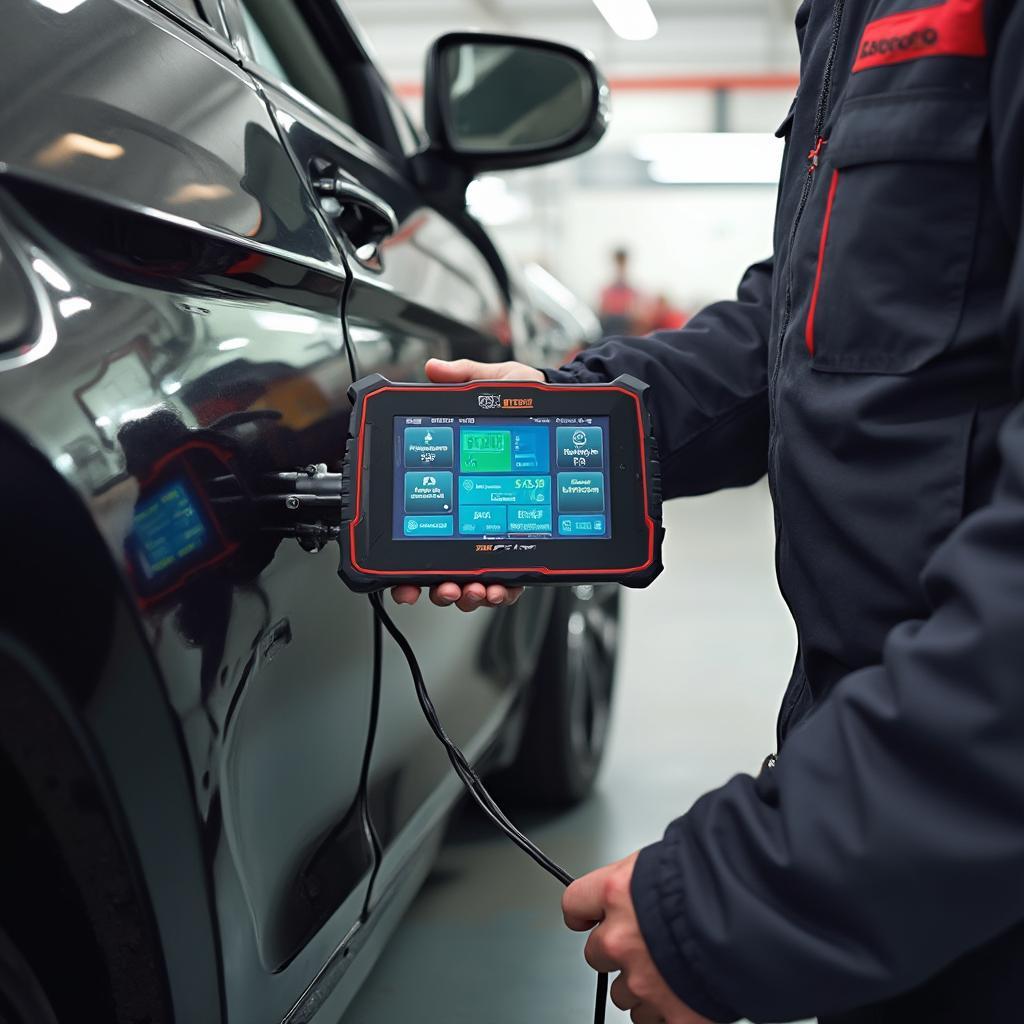 Fixm OBD2 Scanner in Use