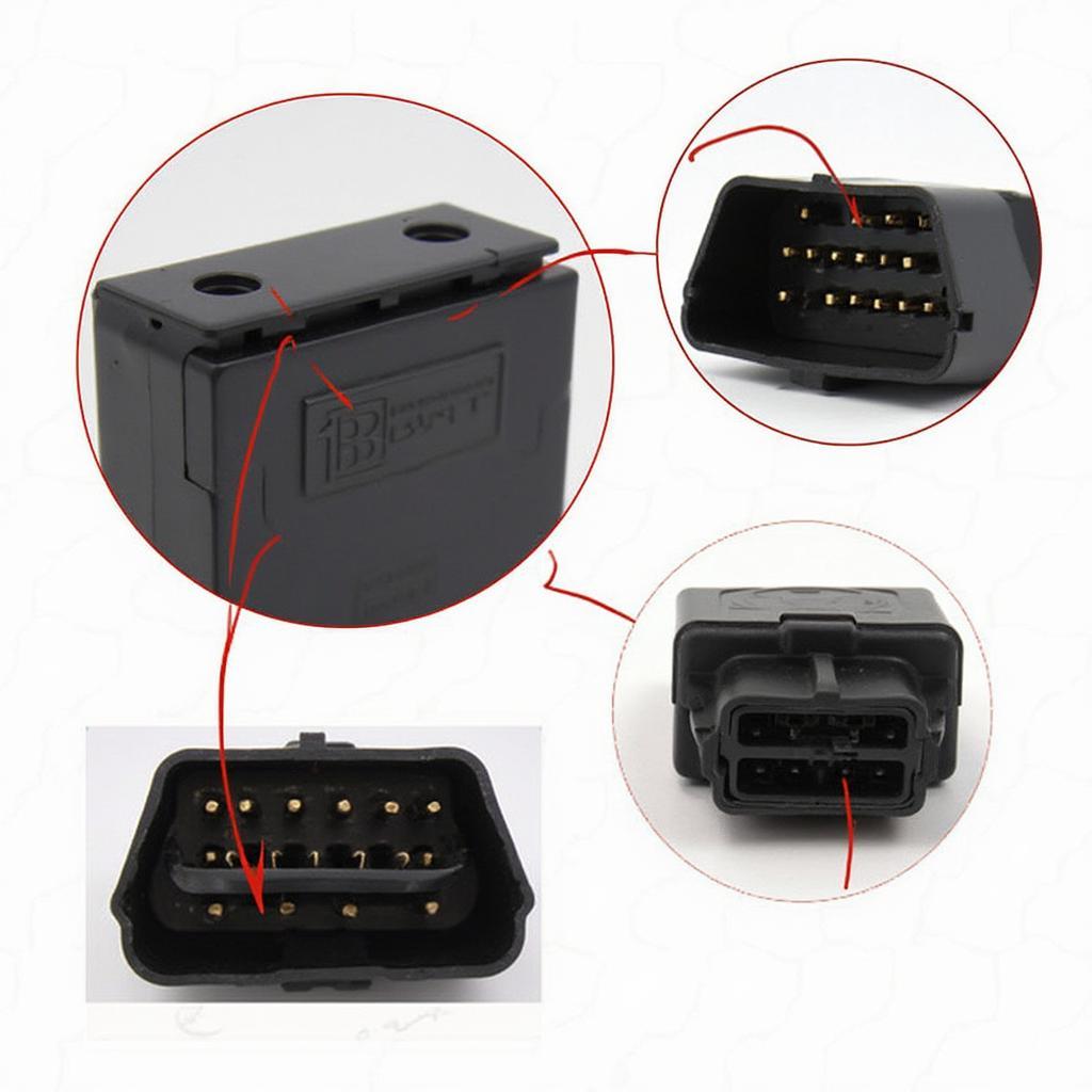 Ford E350 OBD2 16-pin Trapezoidal Connector