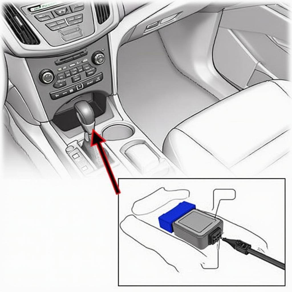 Ford Escape Hybrid OBD2 Port Location