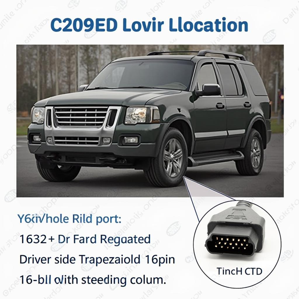 Ford Explorer OBD2 Port Location Under Dashboard