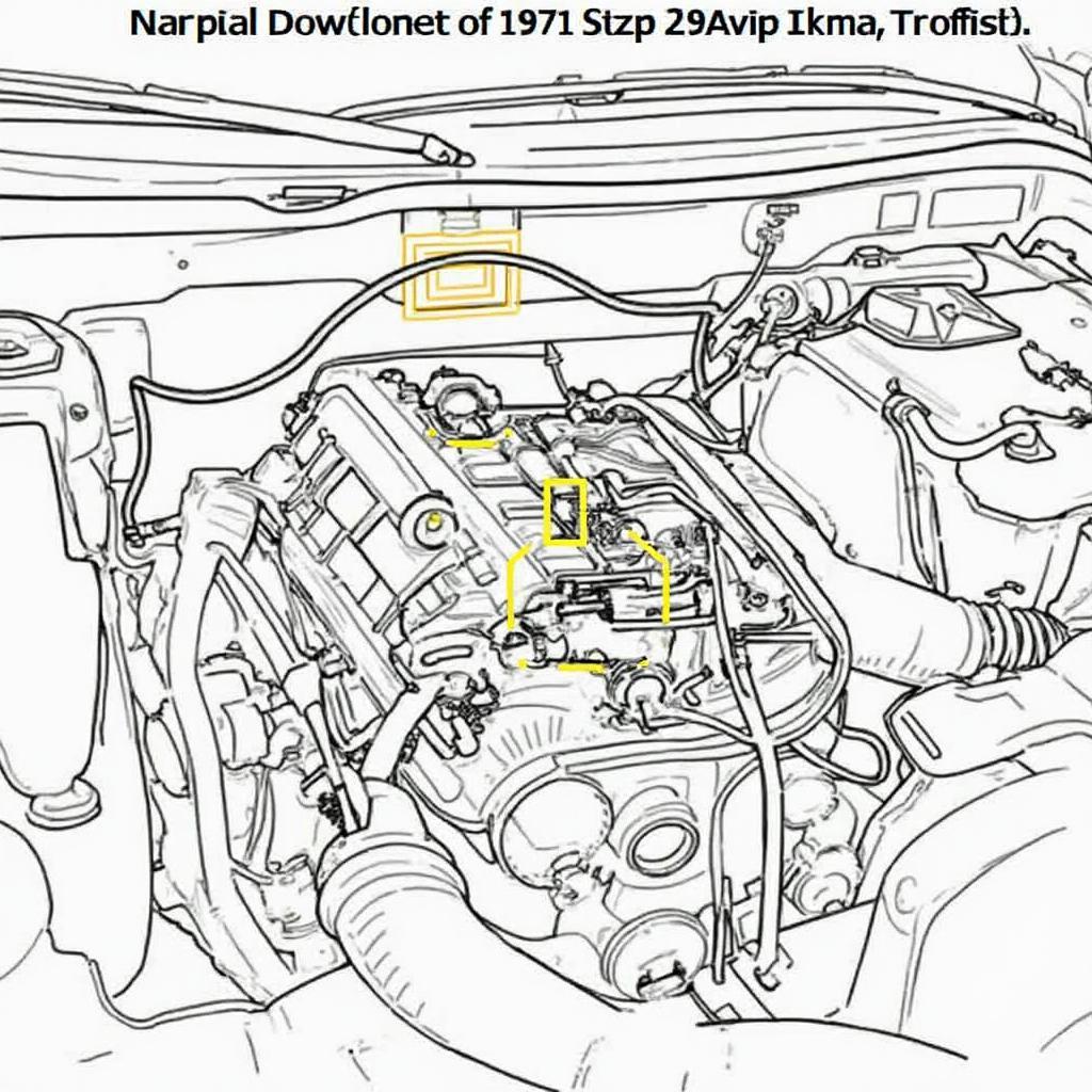 Ford F150 Ecoboost Engine Diagram with OBD2 Port Highlighted