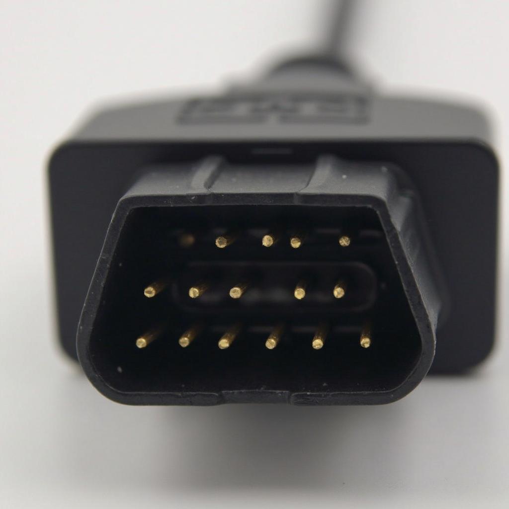 Close-up of Ford F150 OBD2 Port Connector