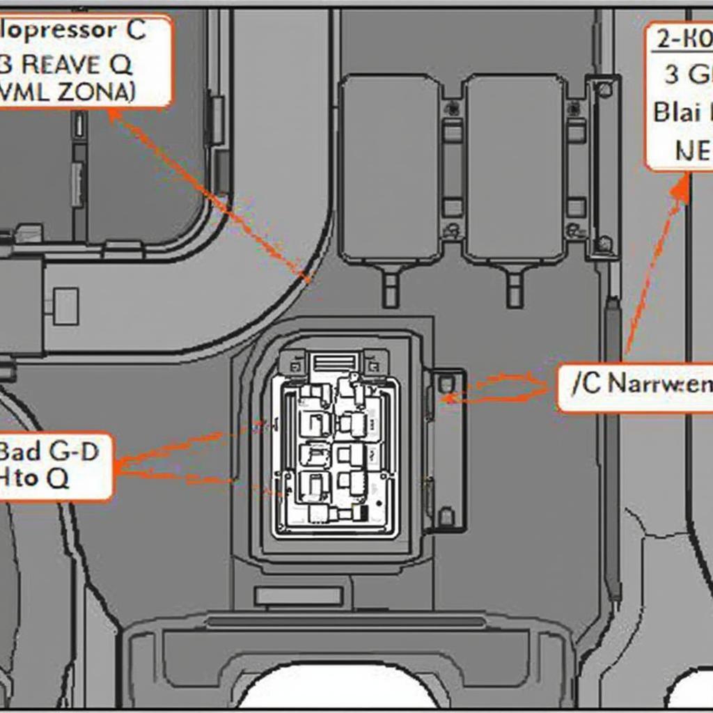 Ford OBD2 Code B1234: A/C Compressor Relay Location