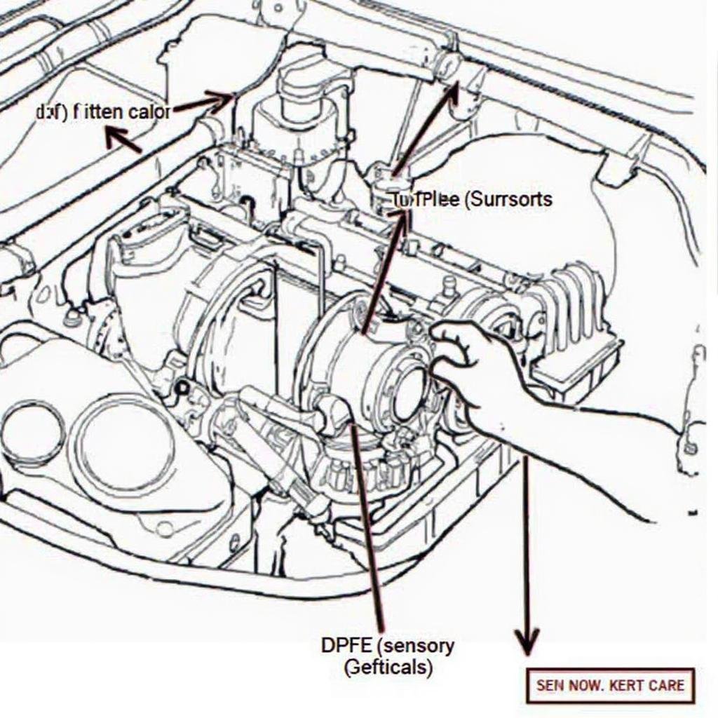 Ford OBD2 Code P1405 DPFE Sensor Location