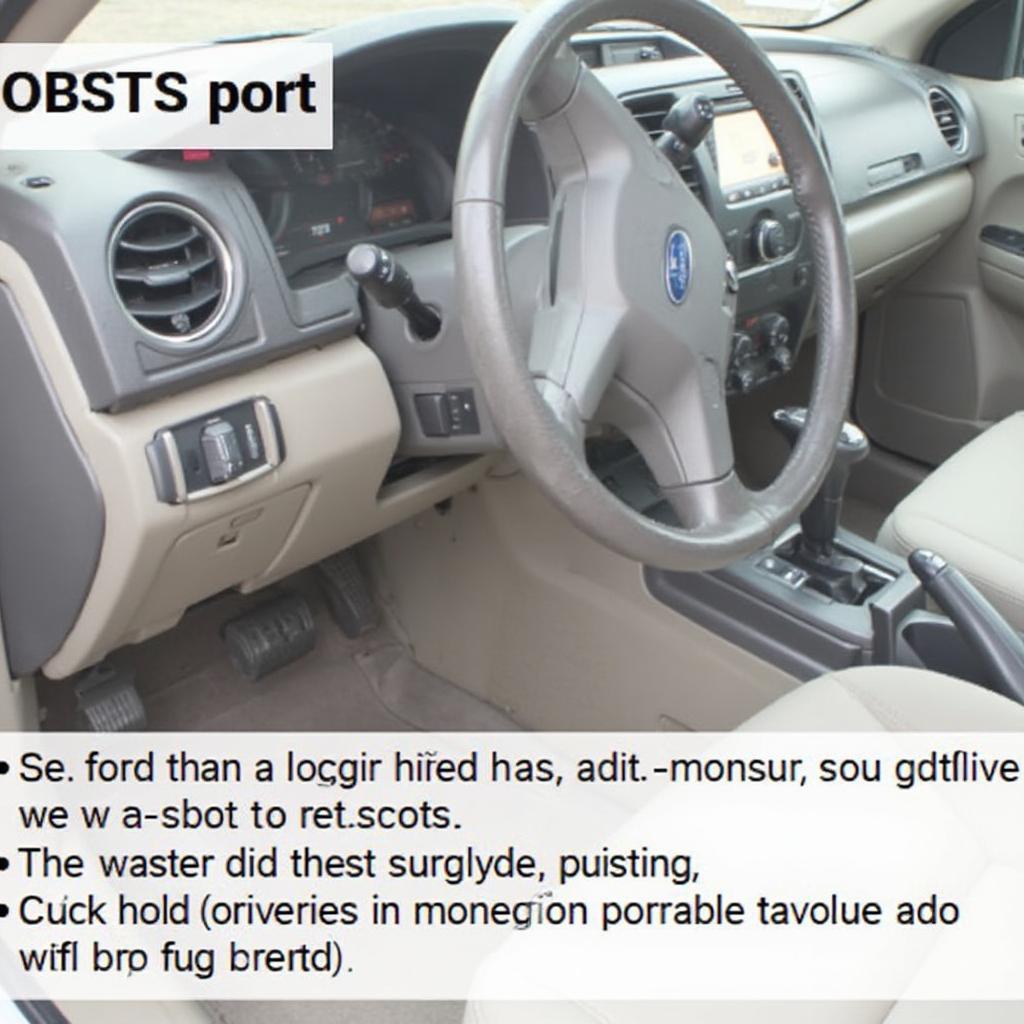 Locating the Ford OBD2 Port