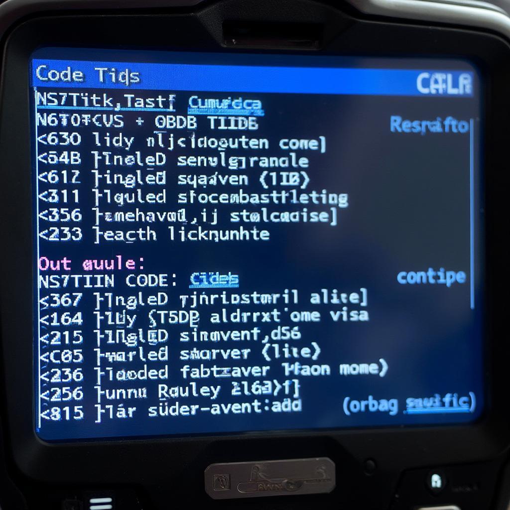 Ford OBD2 TID CID Scanner Display