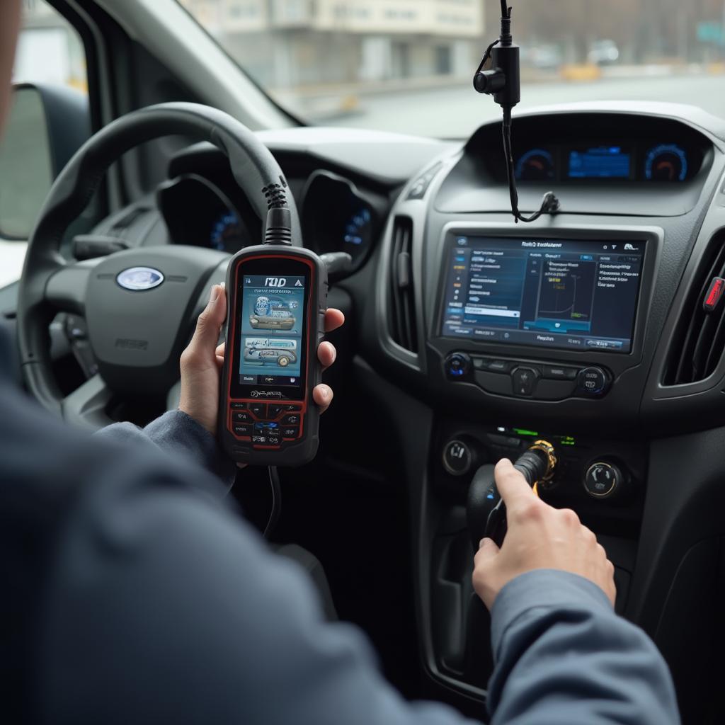 Using an OBD2 Scanner in a Ford Transit