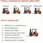 Forklift OBD2 Port Location