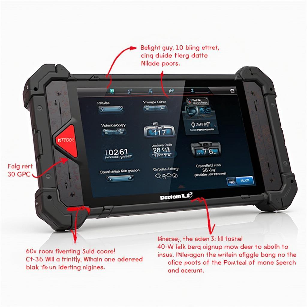 Foxwell NT201 OBD2 Scanner Displaying Diagnostic Trouble Codes