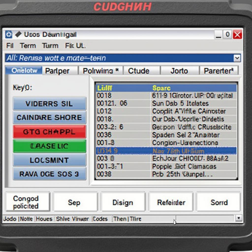 Foxwell NT301 OBD2 Scanner Log Display