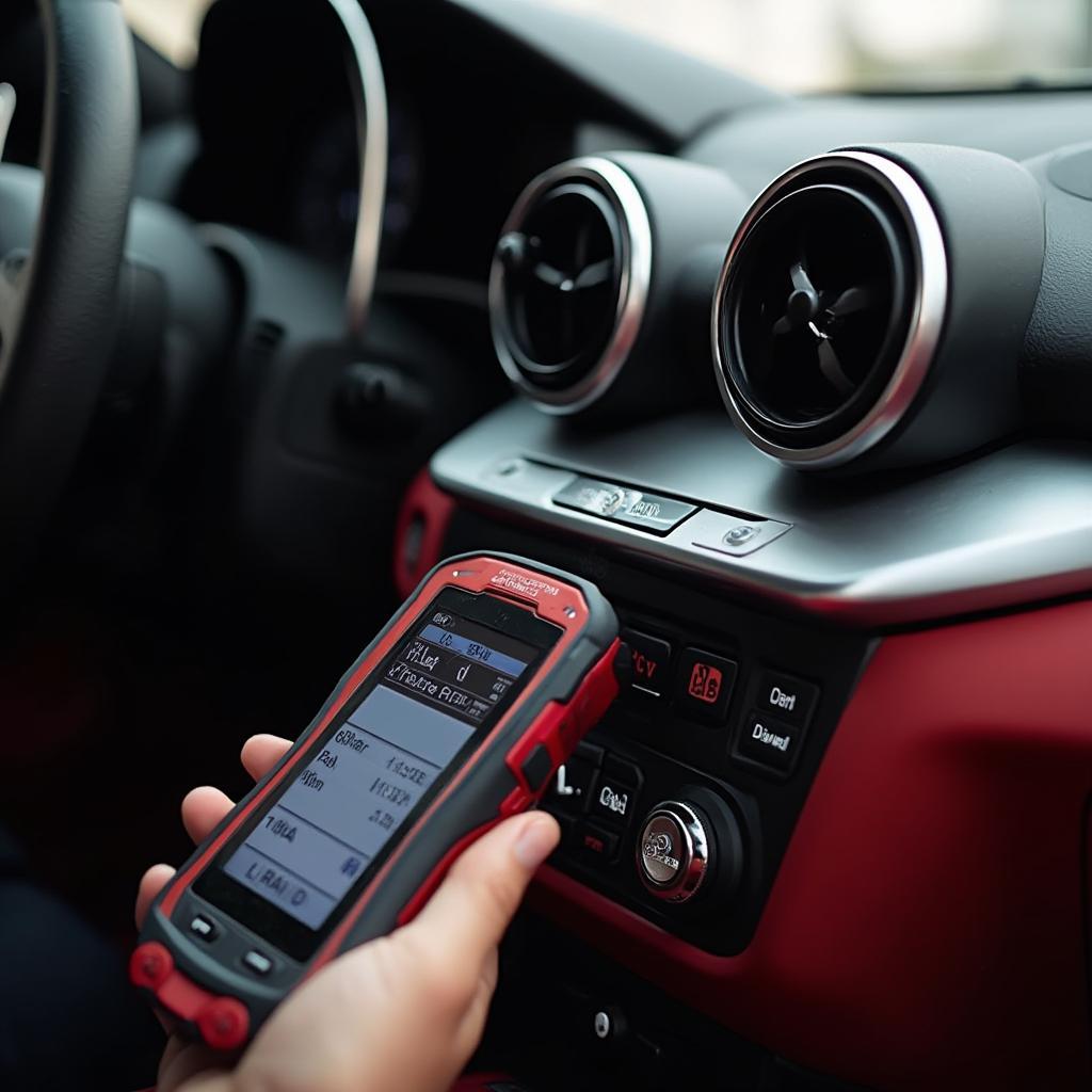 Foxwell NT510 Performing Diagnostics on a Ferrari FF