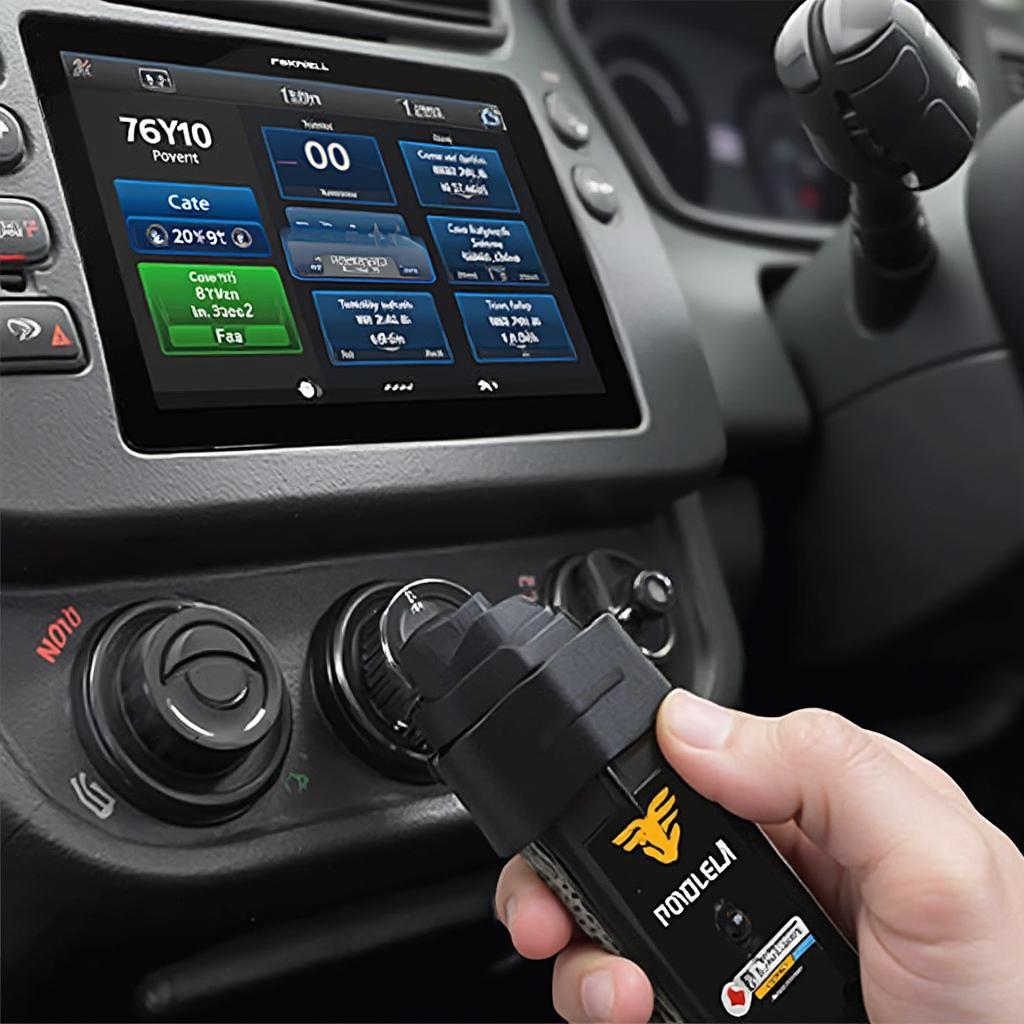 Foxwell NT630 Pro Connected to a Car's OBD2 Port