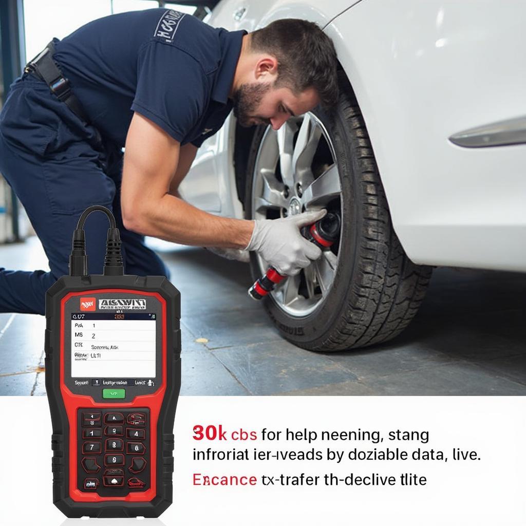 Foxwell OBD2 Scanner In Use