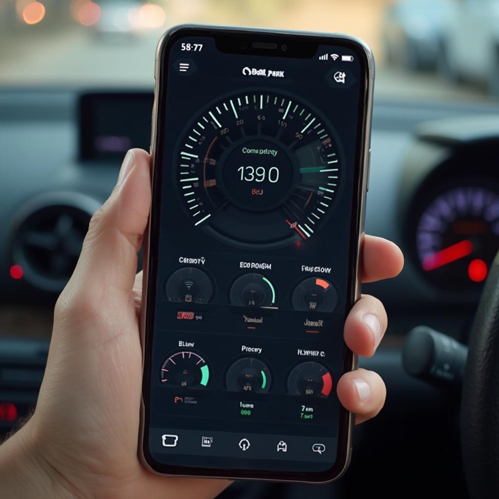 Free OBD2 App Dashboard Display