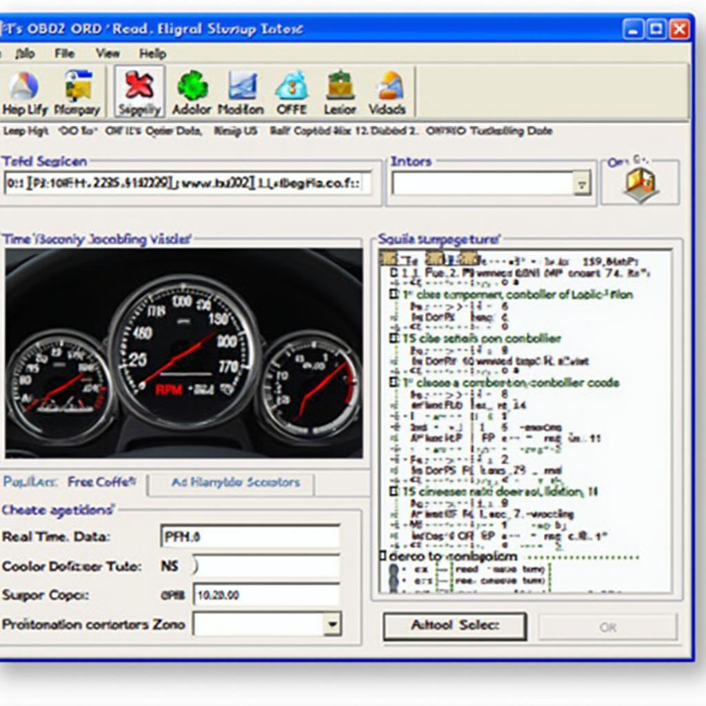 Free OBD2 PC Software Interface Screenshot