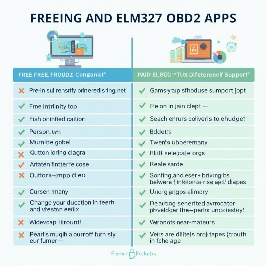 Comparison of Free and Paid ELM327 OBD2 Apps