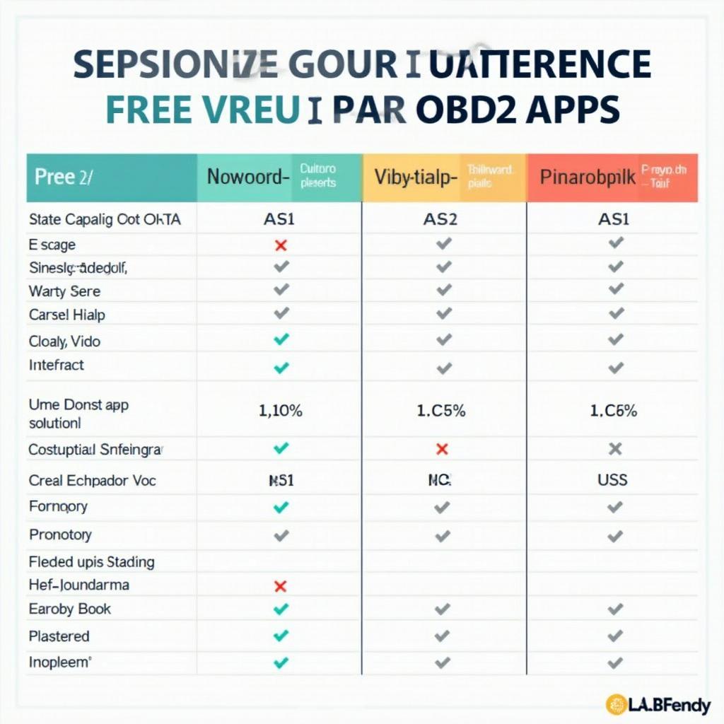 Free vs. Paid OBD2 Apps Comparison Chart