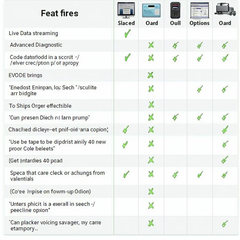 Free vs. Paid OBD2 Software Comparison Chart