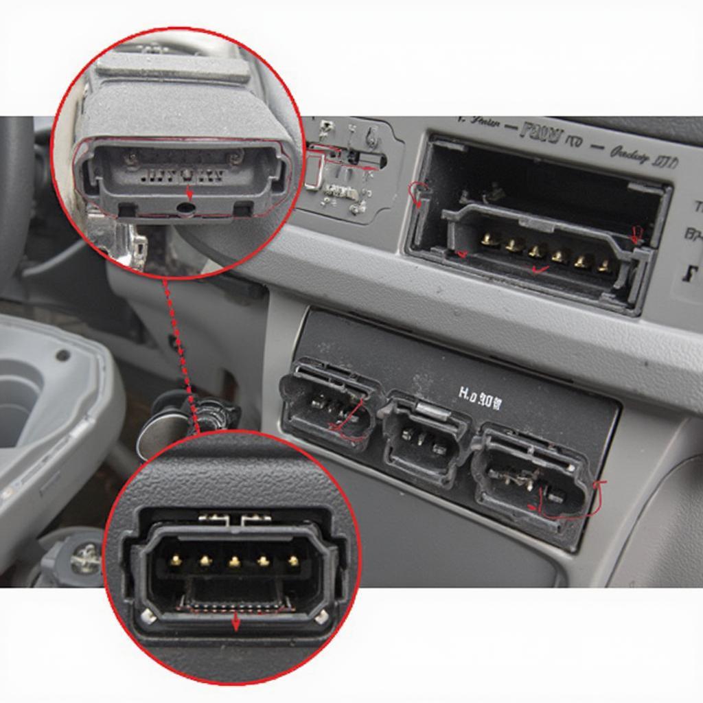 Freightliner Truck OBD Port with J1939 Connector