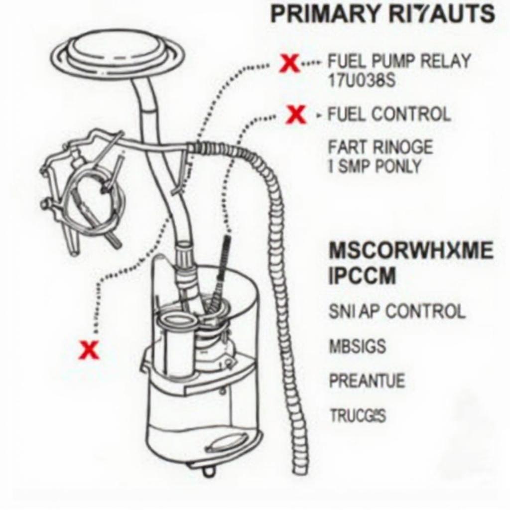 Fuel Pump OBD2 Codes Diagram