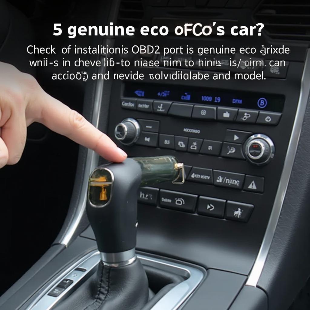 Installing a Genuine Eco OBD2 Device