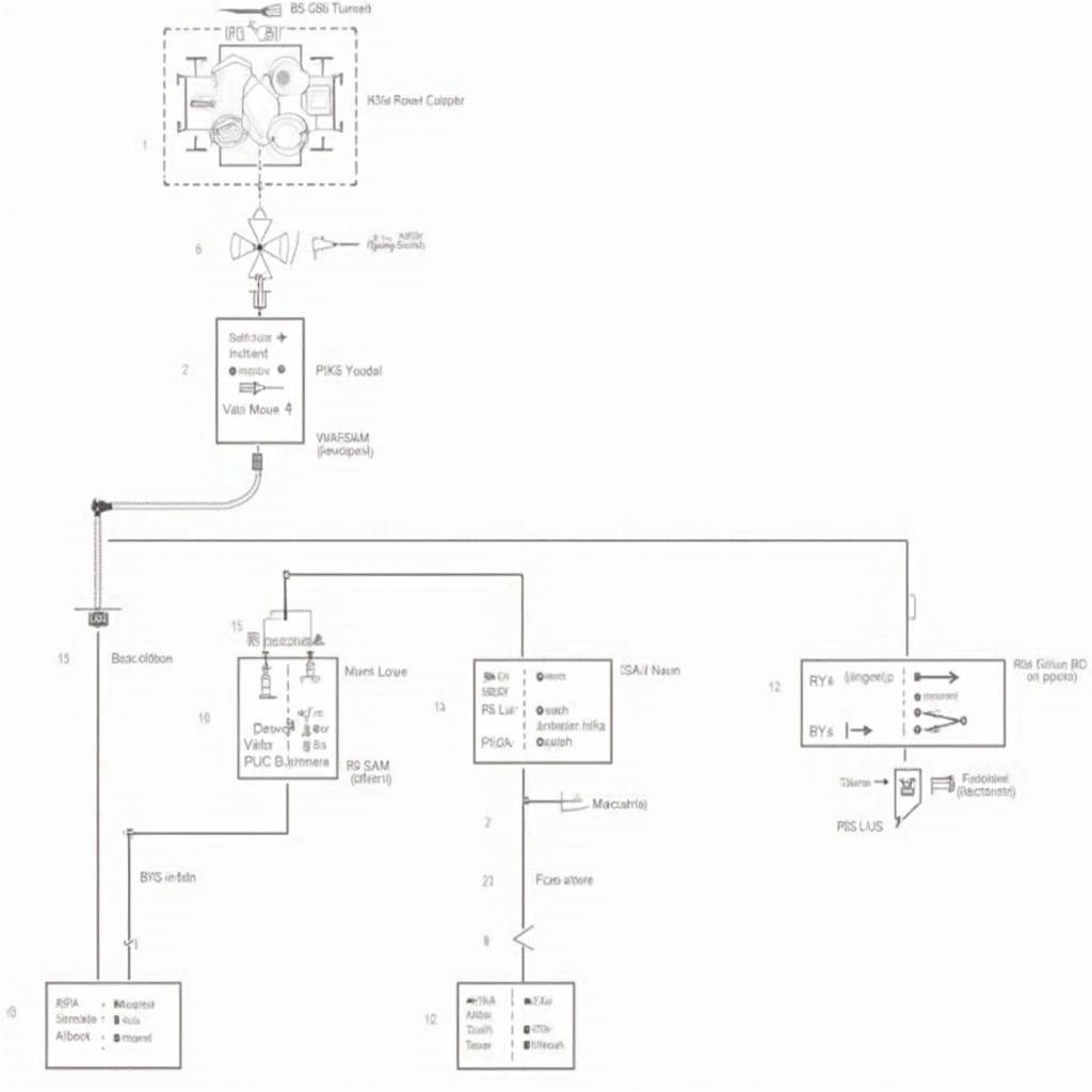 Diagram of GM ABS and SRS system components