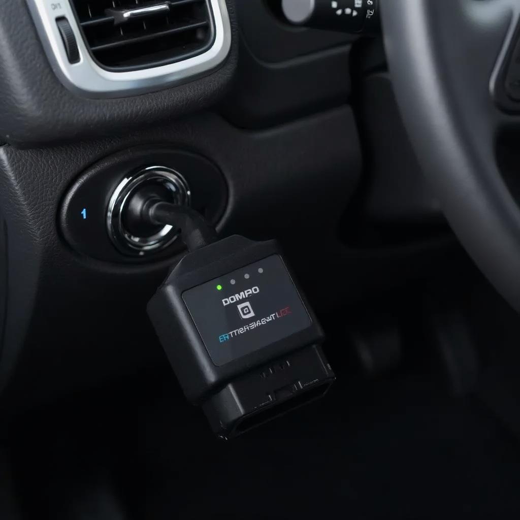 GM OBD2 Bluetooth Programmer Connected to a Vehicle