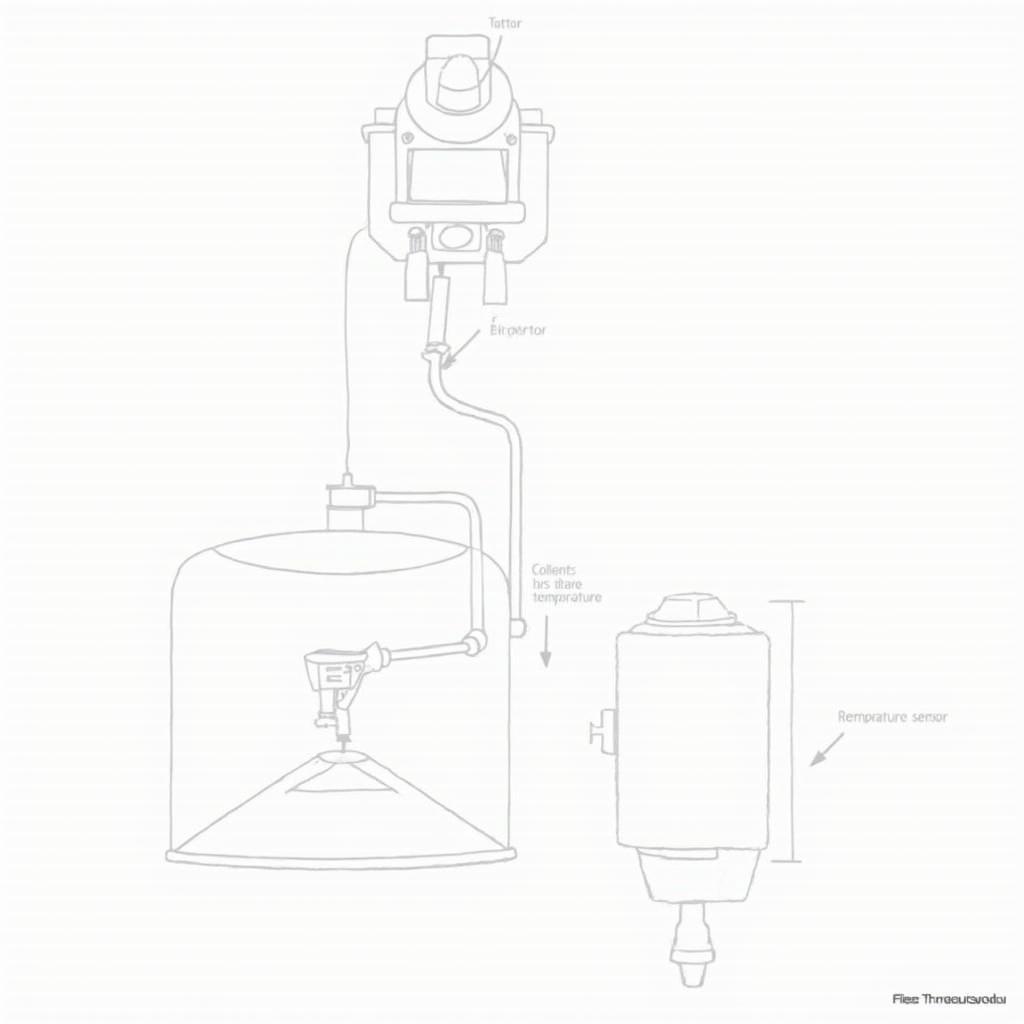 GM OBD2 Code P0128: Engine Cooling System Diagram