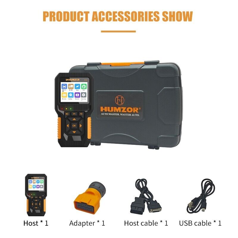 Heavy Duty Truck Diagnostic Tool 2 in 1 OBD2 Scanner for 12-24V Car Code Reader