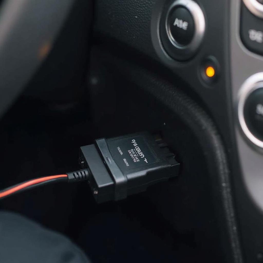 Hikeren OBD2 Bluetooth Adapter in OBD2 Port