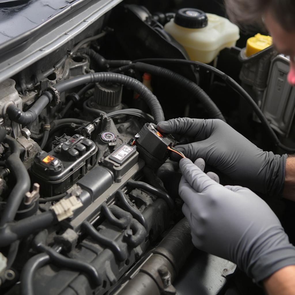 Inspecting Wiring Harness for Damage