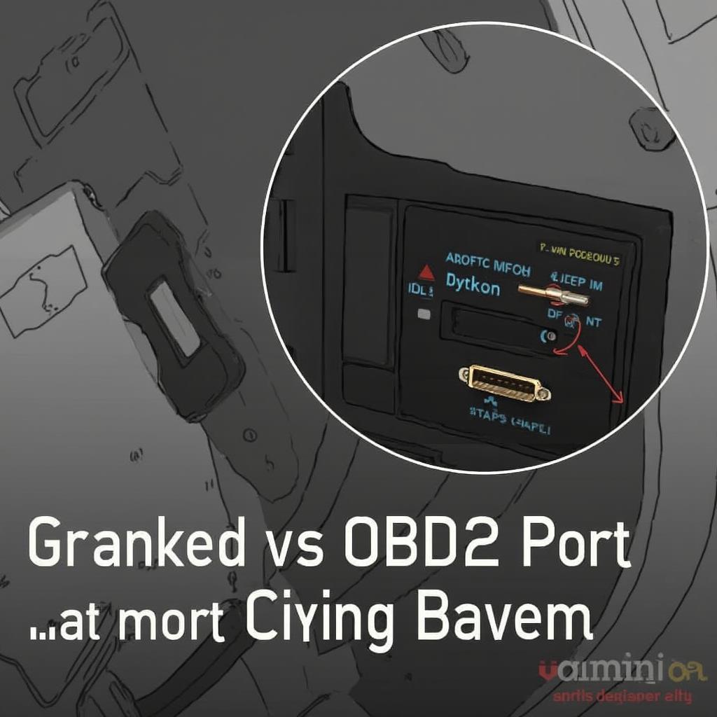 Honda Civic OBD2 Port Location and Connection: Showing the typical placement and how to connect a scanner.