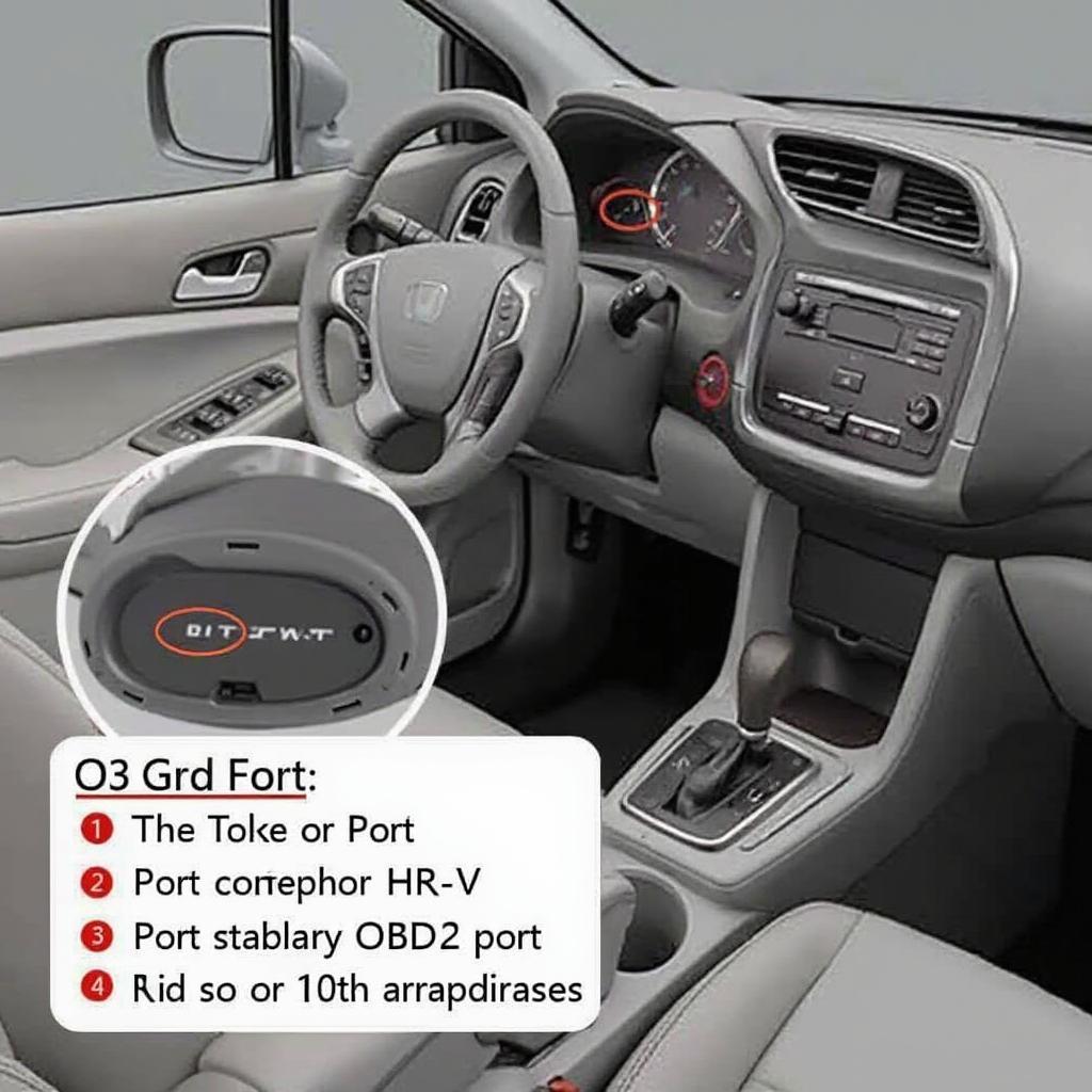 Honda HR-V OBD2 Port Location