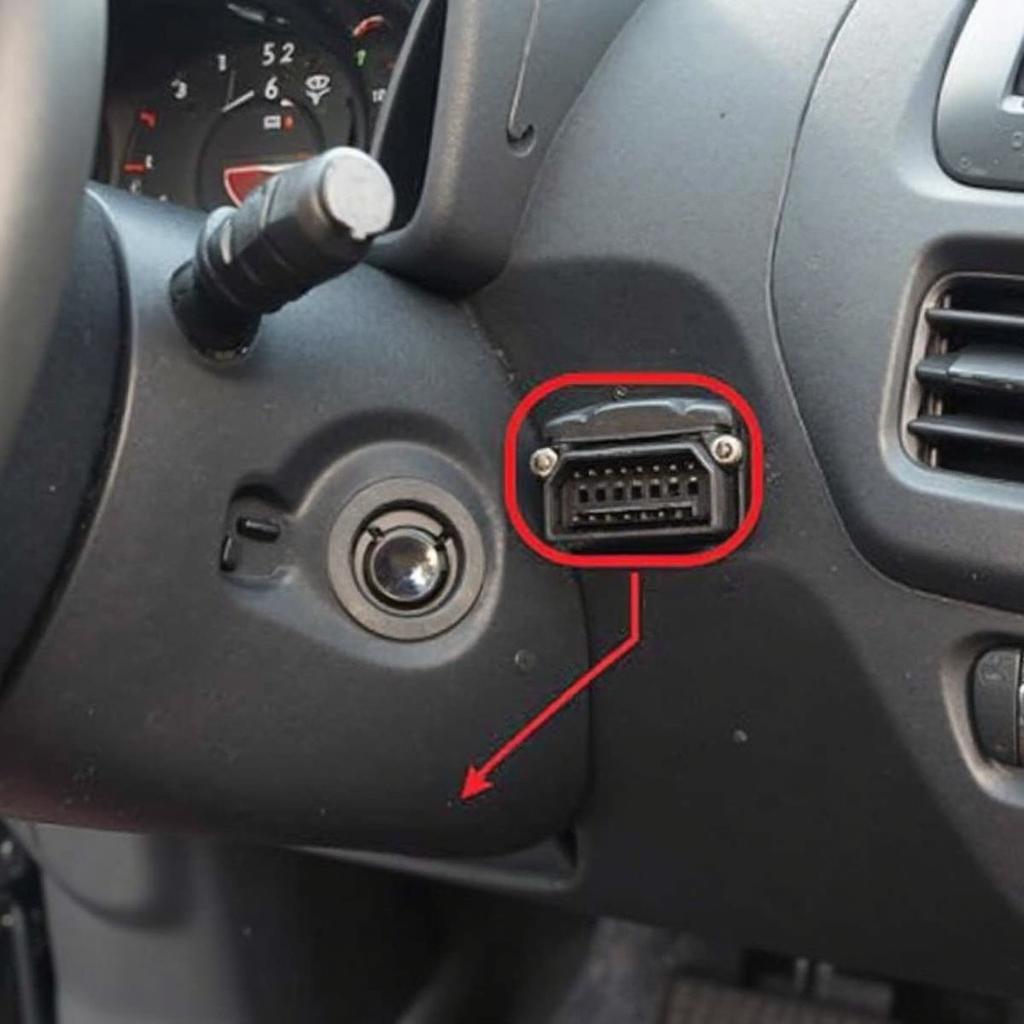 Honda Jazz OBD2 Port Location Under Dashboard