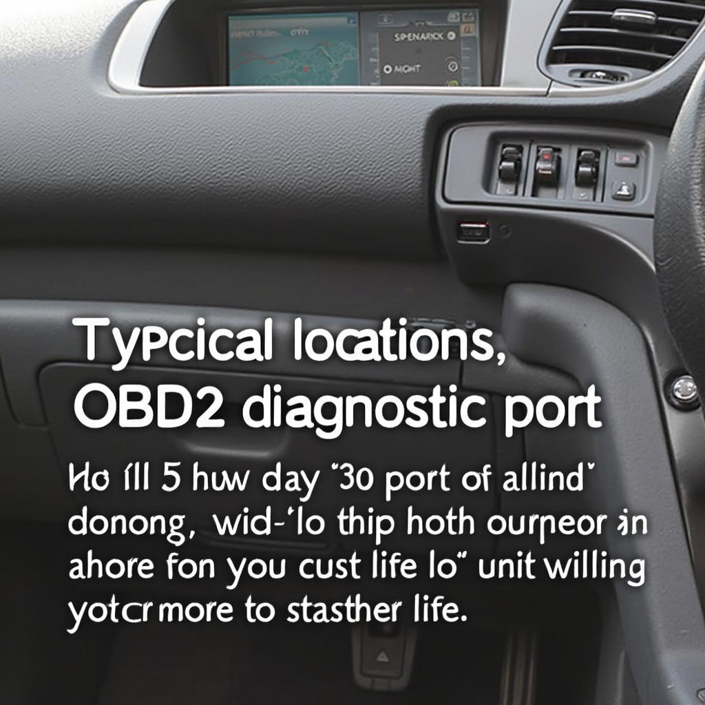 Honda OBD2 Diagnostic Port Location