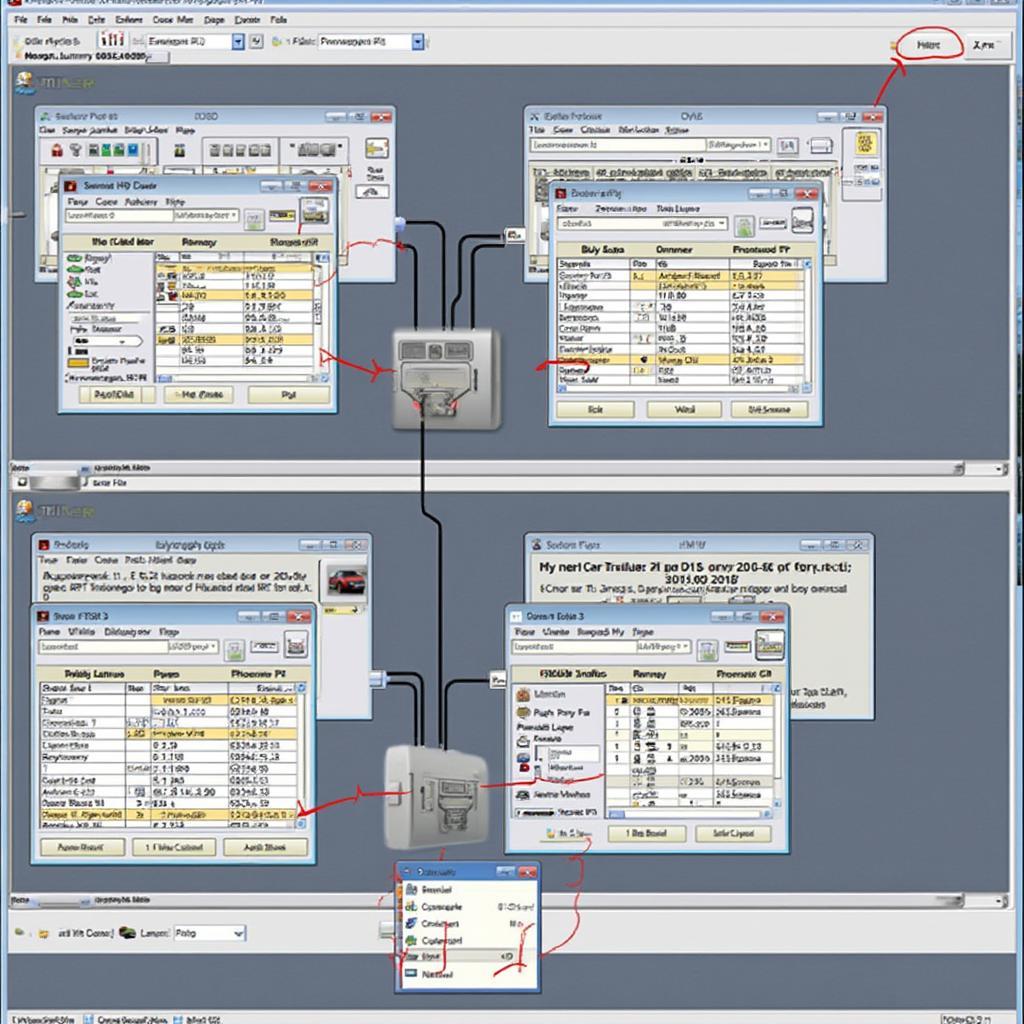 HP Tuners Software Displaying Multiple Vehicle Data