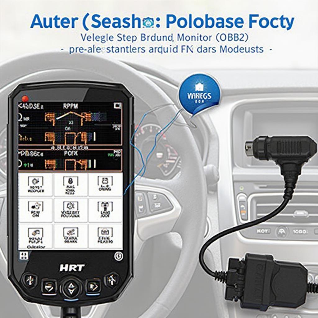 HRT Monitor OBD2 Connection to Vehicle