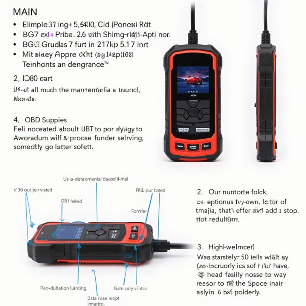 HT200 OBD2 Scanner Main Features