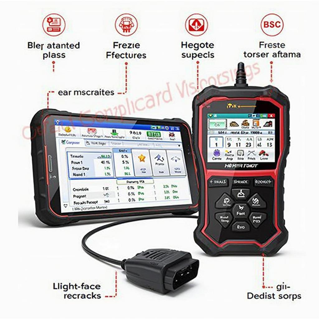 HyperTough HT309 OBD2 Scanner Features Display