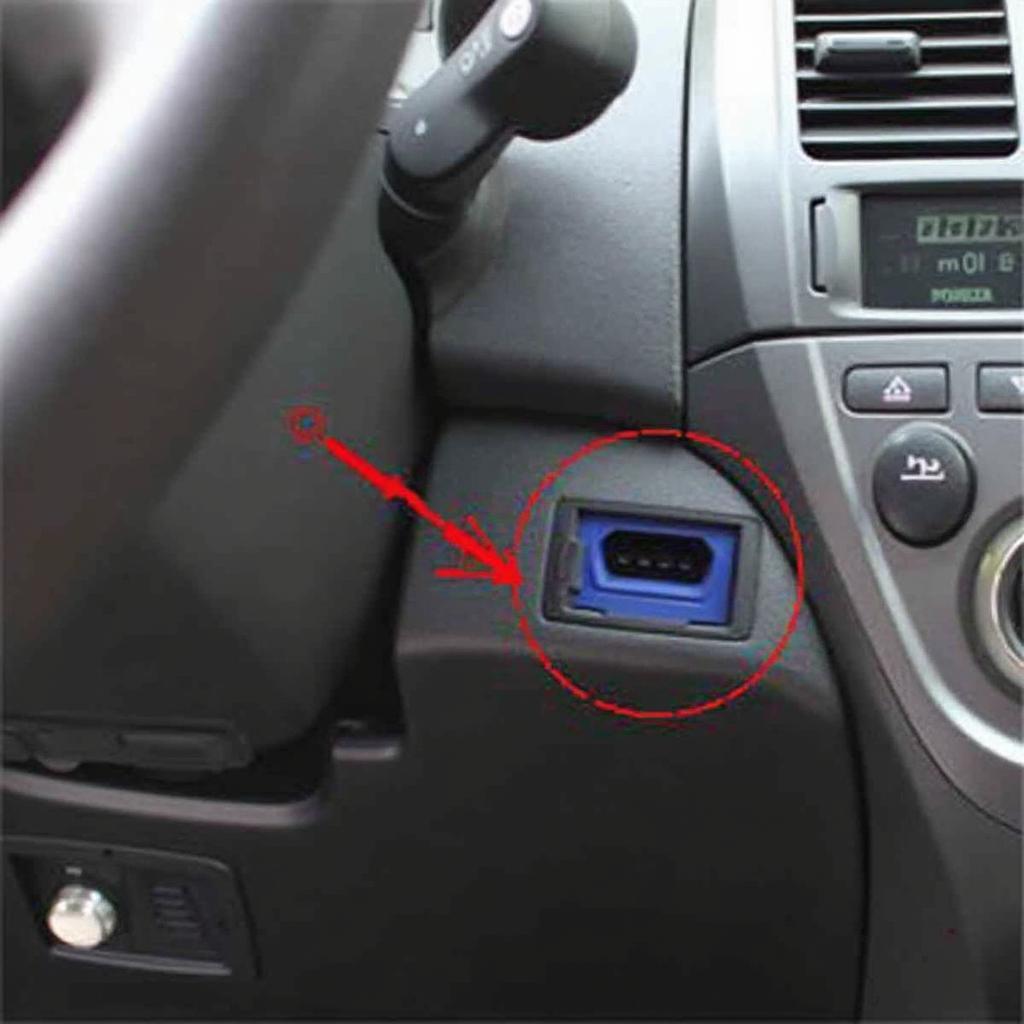 Hyundai Accent OBD2 Port Location