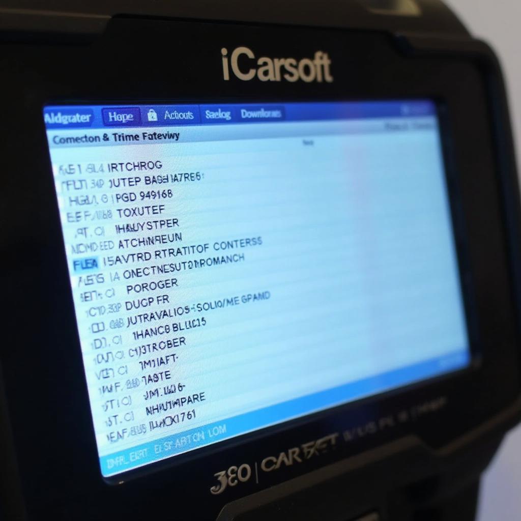 iCarsoft Displaying GM Diagnostic Trouble Codes