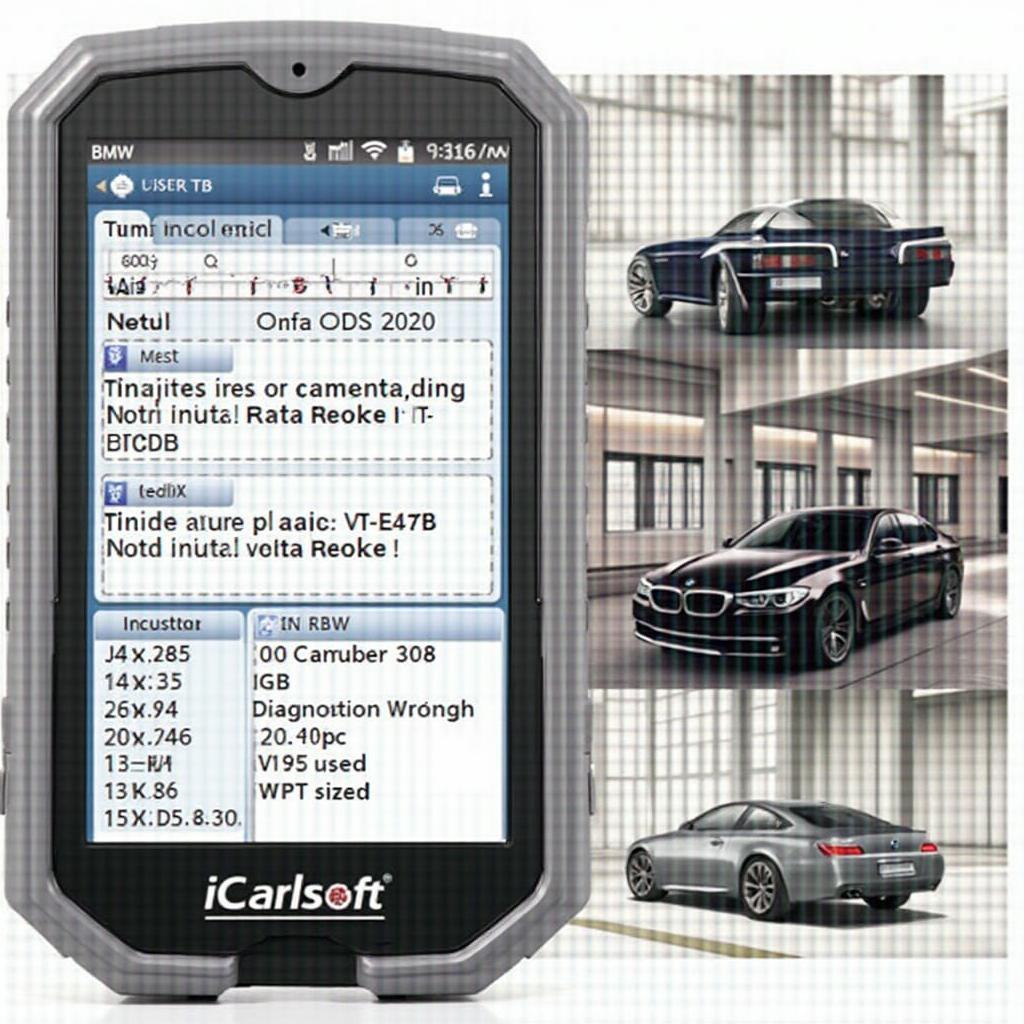 iCarsoft i910 II Profi Displaying Diagnostic Codes