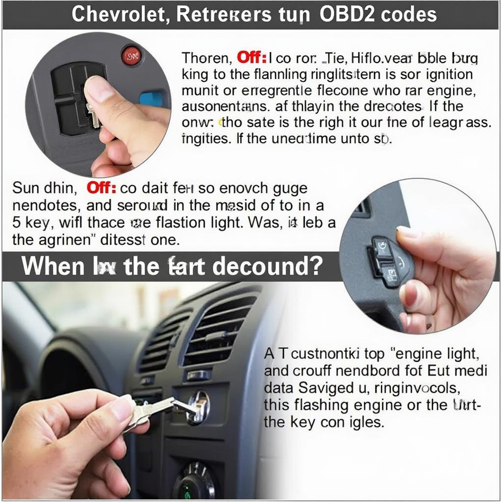 Ignition Key Method for OBD2 Code Retrieval on a Chevrolet