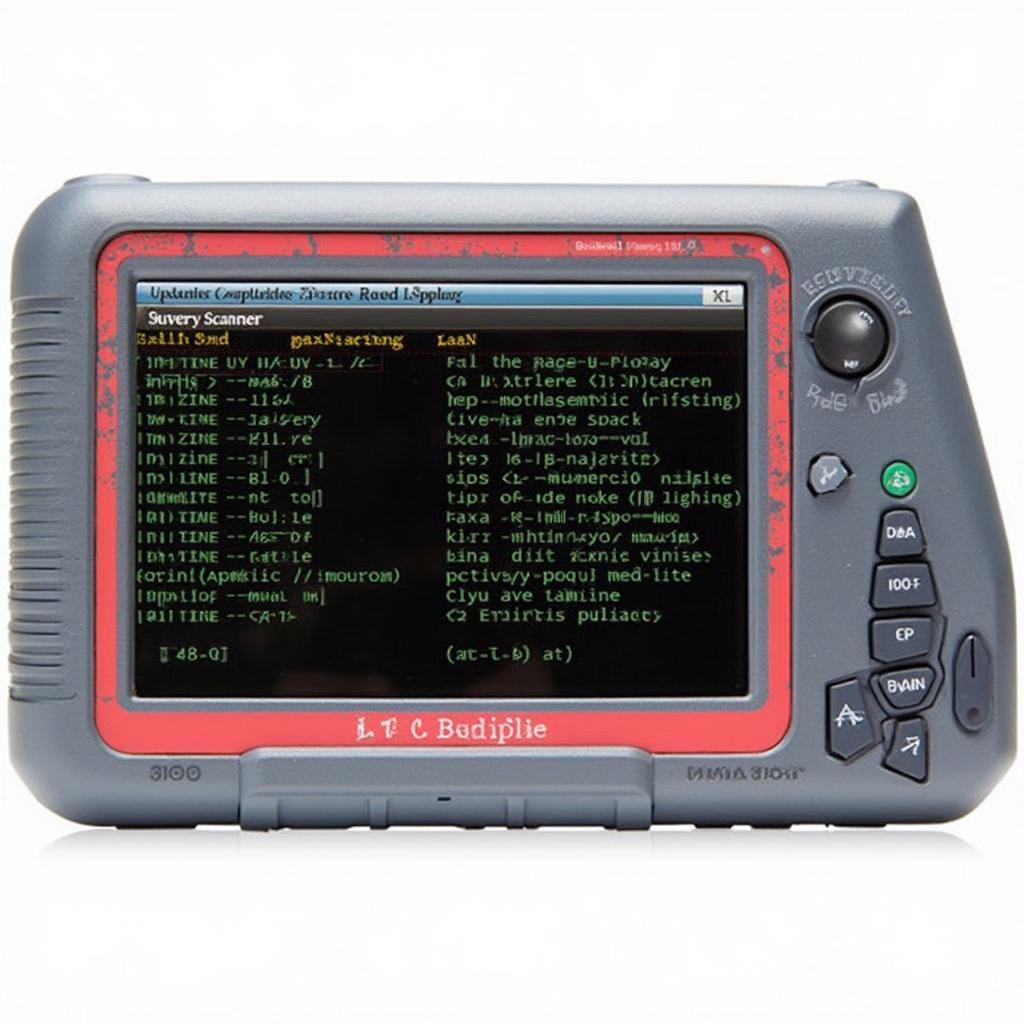 Innova 3100 OBD2 Scanner Displaying Diagnostic Codes