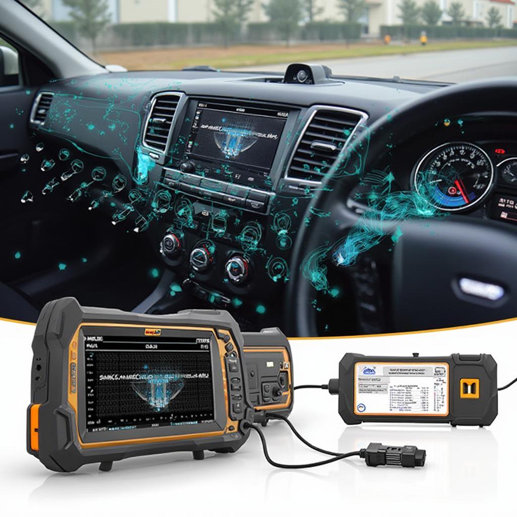 Innova 6200P Connected to OBD2 Port Showing Live Data