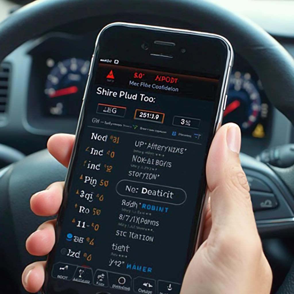 Innova CarScan Mobile App Displaying Diagnostic Data