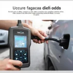 Innova Digital CAN OBD2 Scan Tool Connected to Car OBD2 Port