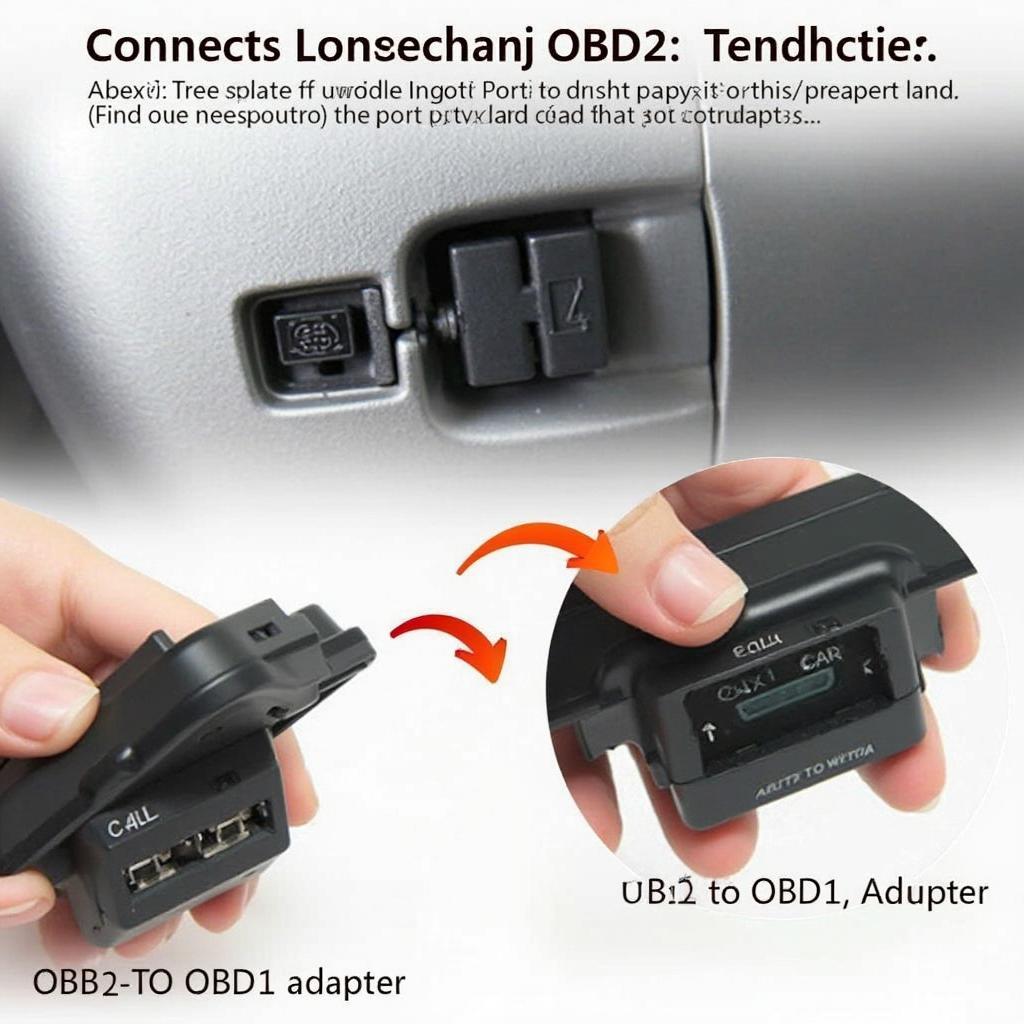 Connecting an OBD2 to OBD1 Adapter to an Innova