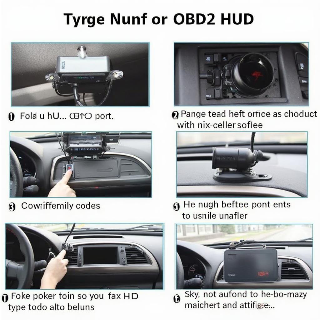 Installing an OBD2 HUD in a car