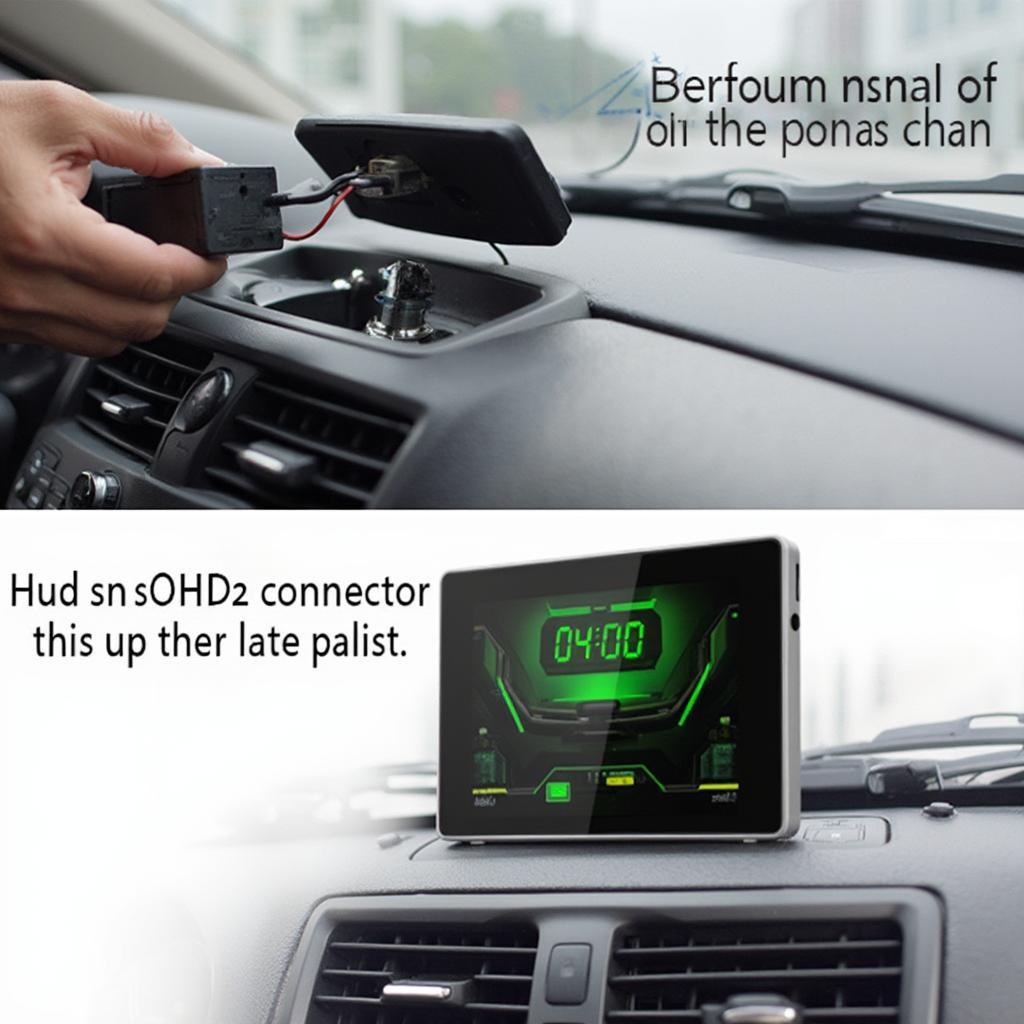 Installing a HUD OBD2 Bluetooth Wireless Device in a Car